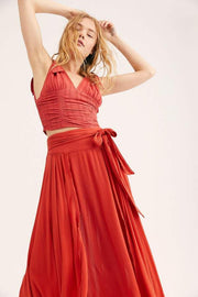 Free People Endless Summer Coast To Coast Wrap Midi Skirt S