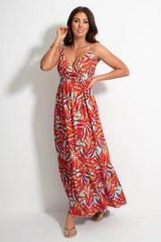 Pour Moi Strappy Tiered Hem Maxi Dress XS