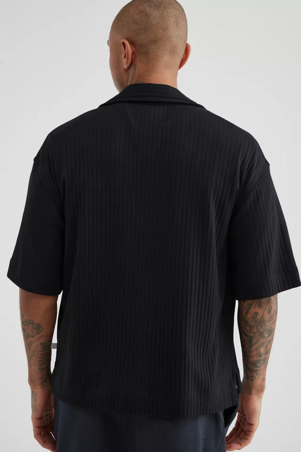 Urban Outfitters UO Standard Cloth Logan Ribbed Cropped Shirt Men's