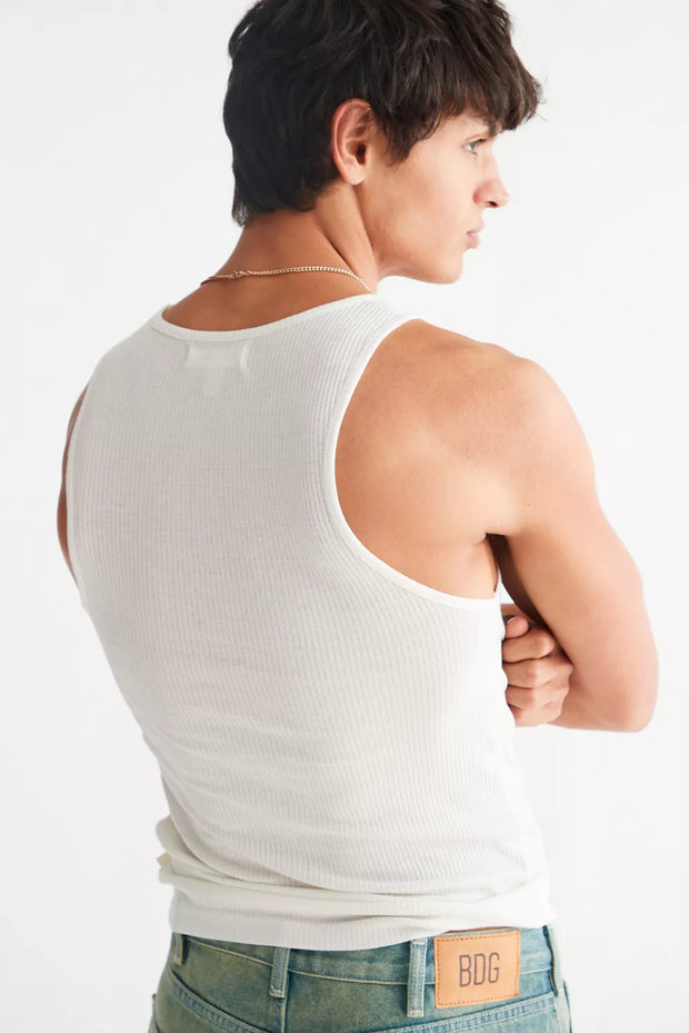 Urban Outfitters UO Classic Ribbed Tank Top Men's