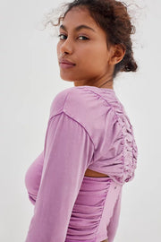 Out From Under Urban Outfitters Allie Ruched Shrug Cover-up Top XS