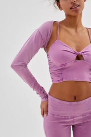 Out From Under Urban Outfitters Allie Ruched Shrug Cover-up Top XS
