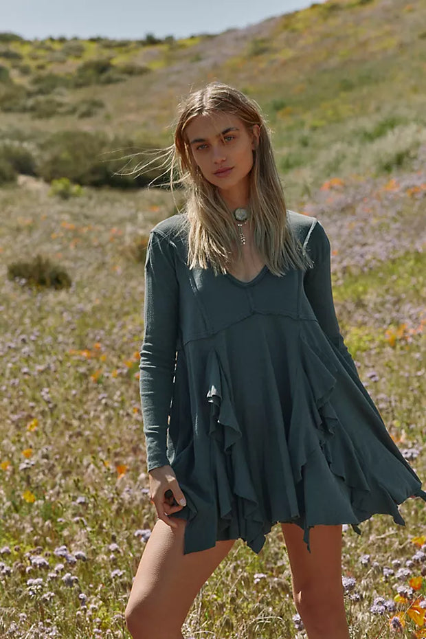 Free People FP Beach Palm Tunic Mini Dress