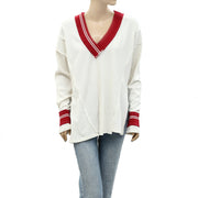 BDG Urban Outfitters Frazer Spliced Slouchy Sweater Tunic Top