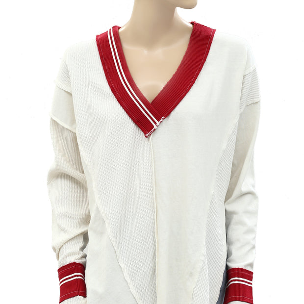 BDG Urban Outfitters Frazer Spliced Slouchy Sweater Tunic Top