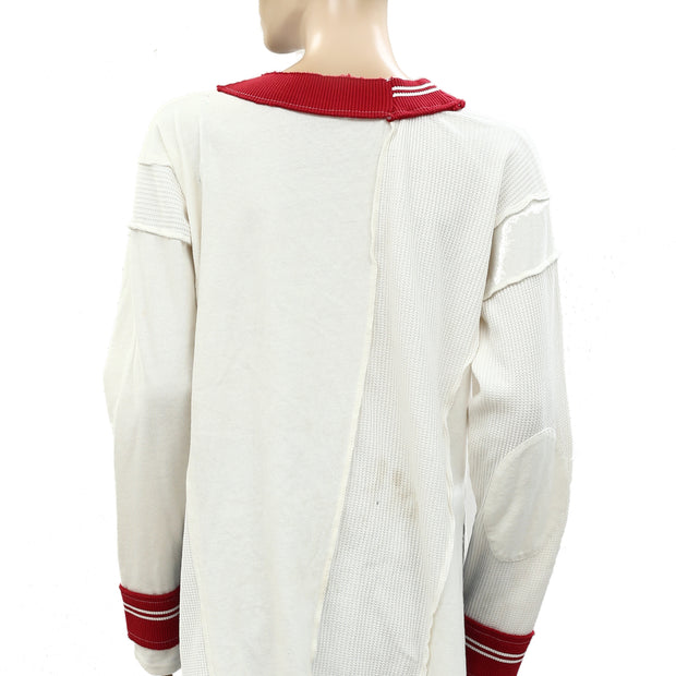 BDG Urban Outfitters Frazer Spliced Slouchy Sweater Tunic Top