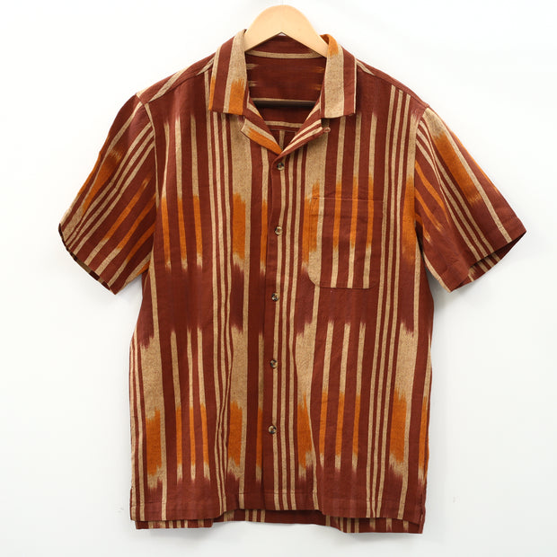 Urban Outfitters UO Buttondown Striped Print Cotton Shirt Men's S