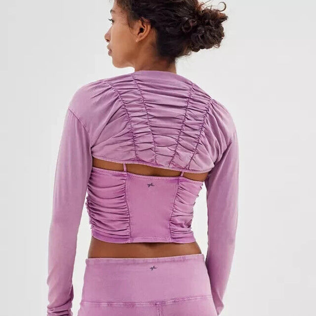 Out From Under Urban Outfitters Allie Ruched Shrug Cover-up Top XS