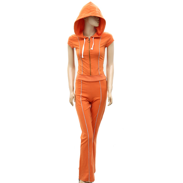 Free People FP Movement Solid Hoodie Jumpsuit XS