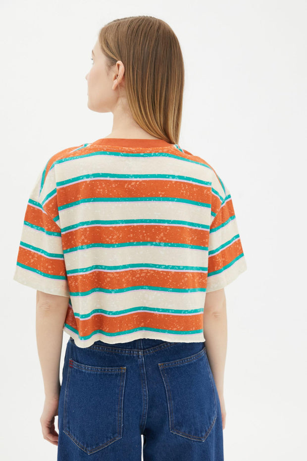 BDG Urban Outfitters Twin Flame Cropped Tee Top XS