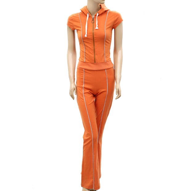 Free People FP Movement Solid Hoodie Jumpsuit XS