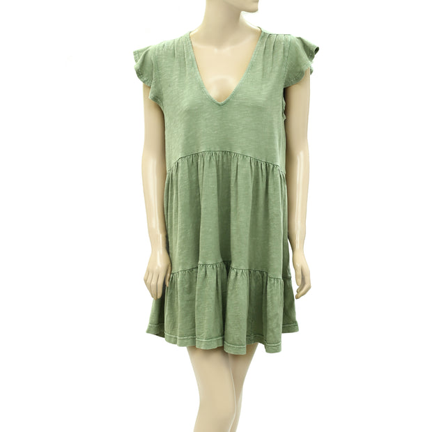 Daily Practice by Anthropologie Flutter Sleeve Mini Dress S