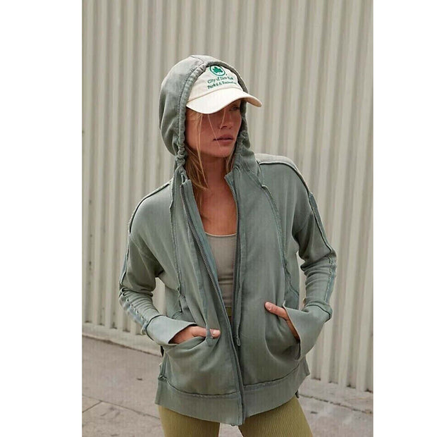 Free People FP Movement Only One Hoodie Jacket Top S