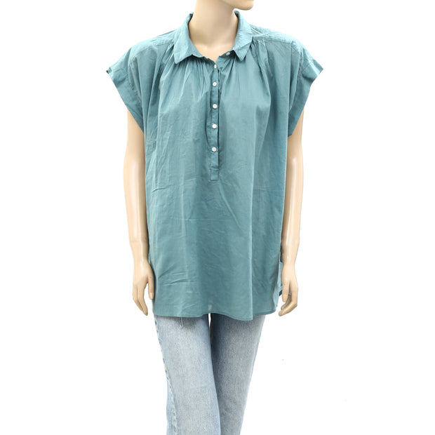Nili Lotan Normandy Shirt Tunic Top M