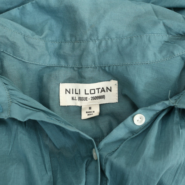 Nili Lotan Normandy Shirt Tunic Top M