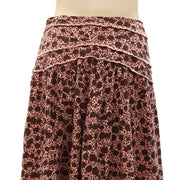 By Anthropologie Crochet Lace Midi Skirt XS