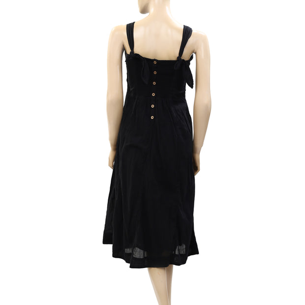 Free People Endless Summer Smocked Midi Dress XS