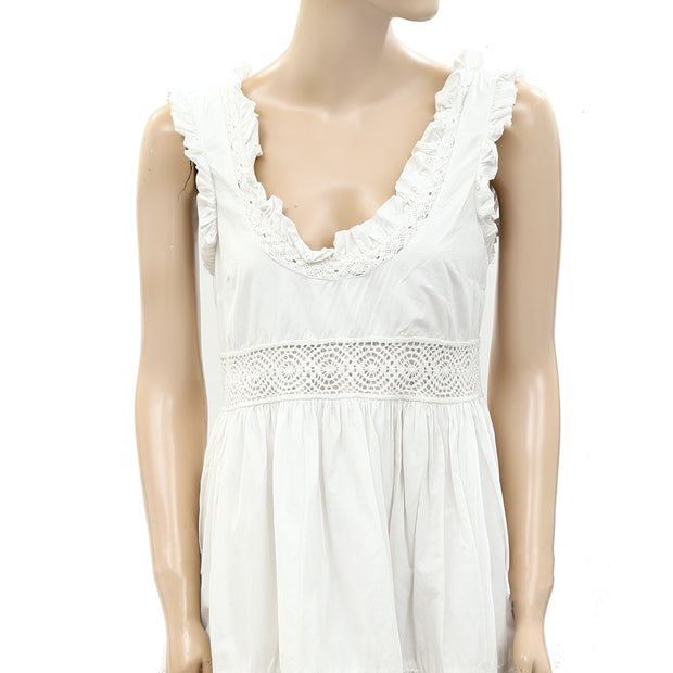 Free People Endless Summer Crochet Lace Mini Dress S