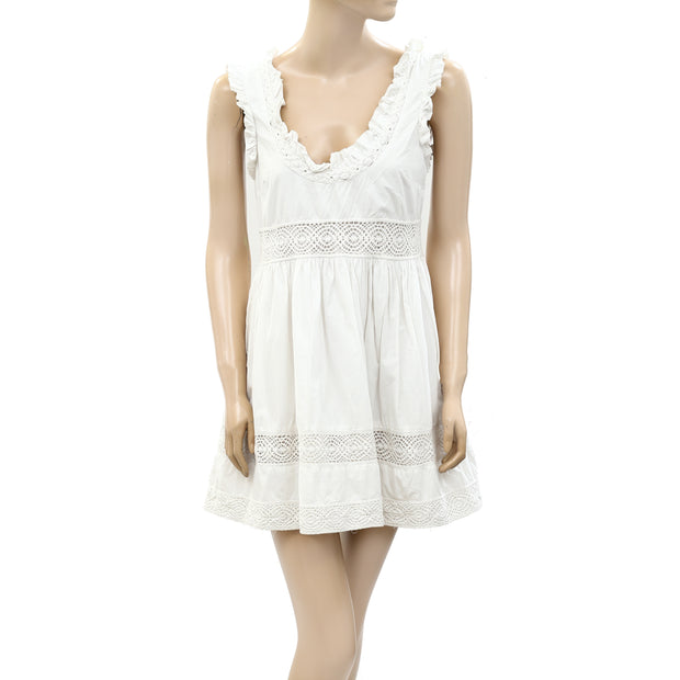 Free People Endless Summer Crochet Lace Mini Dress S