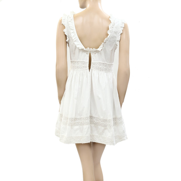 Free People Endless Summer Crochet Lace Mini Dress S
