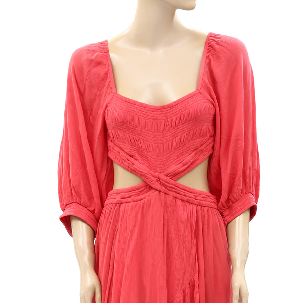Free People Free-est Cross My Heart Maxi Dress M