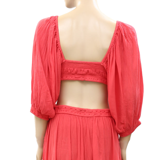 Free People Free-est Cross My Heart Maxi Dress M