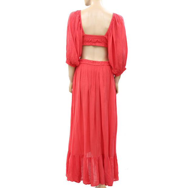 Free People Free-est Cross My Heart Maxi Dress M
