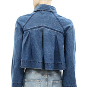 Merlette Verne Buttondown Denim Jacket Top