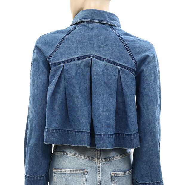 Merlette Verne Buttondown Denim Jacket Top