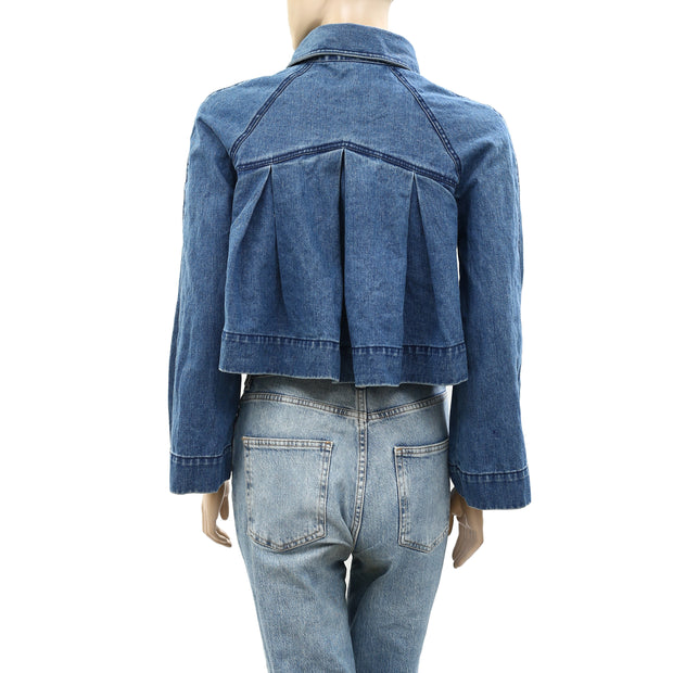 Merlette Verne Buttondown Denim Jacket Top