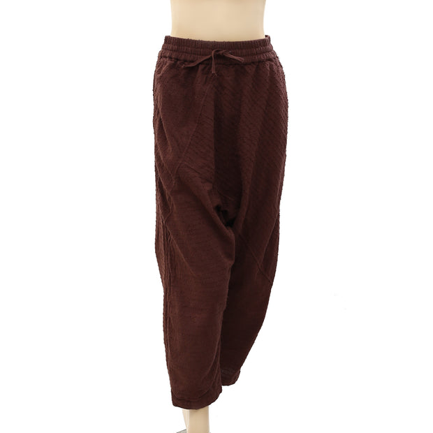 Free People Endless Summer Texture Striped Harem Pants XS