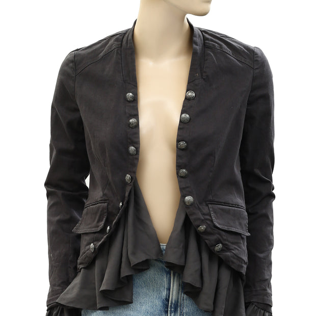 Free People Ruffles Romance Jacket Top