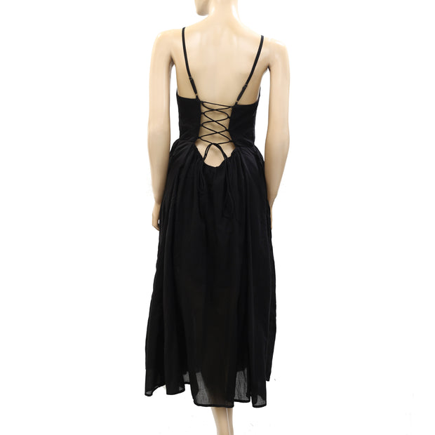Free People Endless Summer Solid Maxi Long Dress S