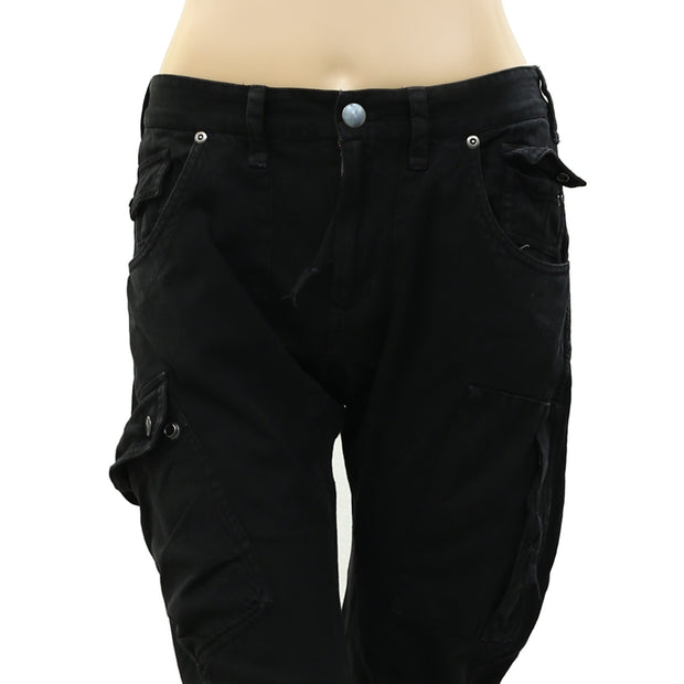 Free People We The Free Solid Cotton Cargo Pants S