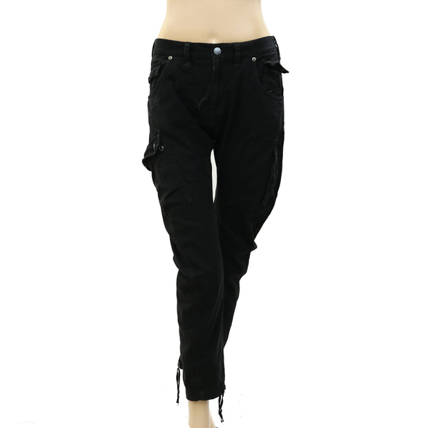 Free People We The Free Solid Cotton Cargo Pants S