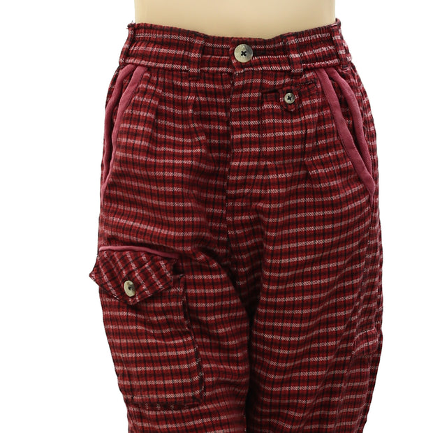 Free People Striped Printed Pants S