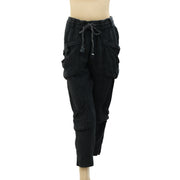 Free People Cargo Solid High Waisted Pants XS
