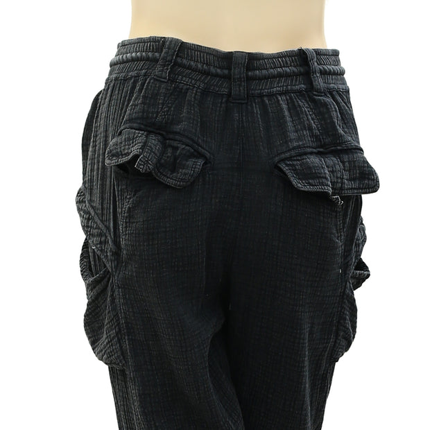Free People Cargo Solid High Waisted Pants XS