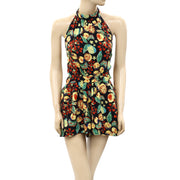 Free People Coral Tides Halter Romper XS