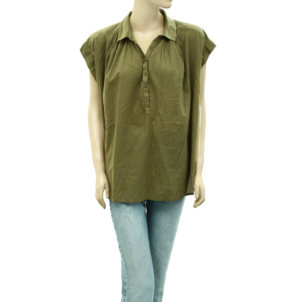 Nili Lotan Normandy Blouse Shirt Tunic Top XS