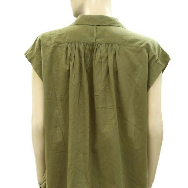 Nili Lotan Normandy Blouse Shirt Tunic Top XS