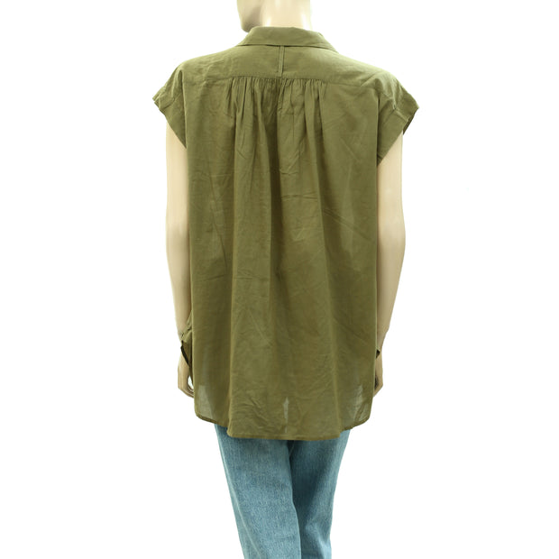 Nili Lotan Normandy Blouse Shirt Tunic Top XS