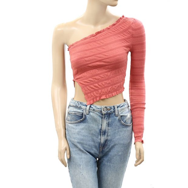 Free People Jasmine One-Shoulder Blouse Top