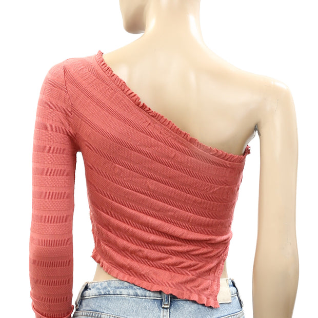 Free People Jasmine One-Shoulder Blouse Top