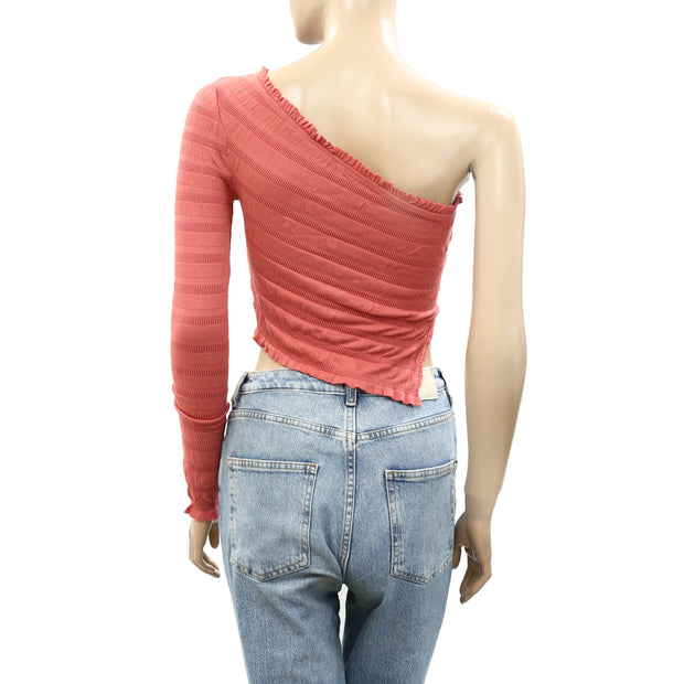 Free People Jasmine One-Shoulder Blouse Top
