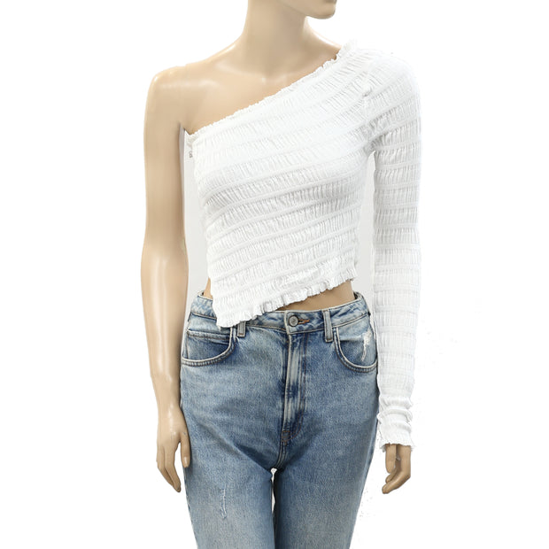 Free People Jasmine One-Shoulder Blouse Top