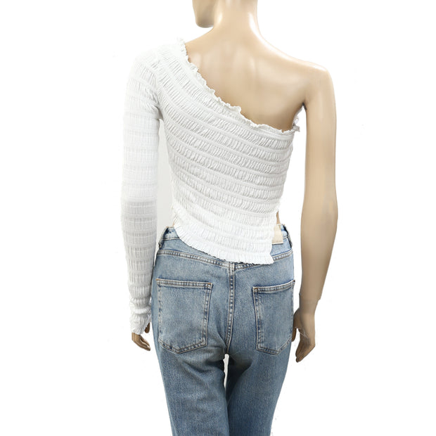 Free People Jasmine One-Shoulder Blouse Top