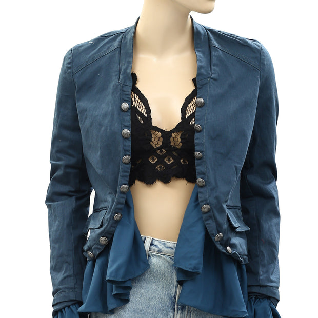 Free People Ruffles Romance Jacket Top