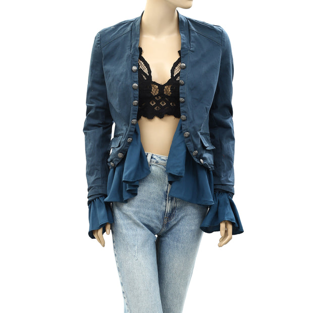 Free People Ruffles Romance Jacket Top