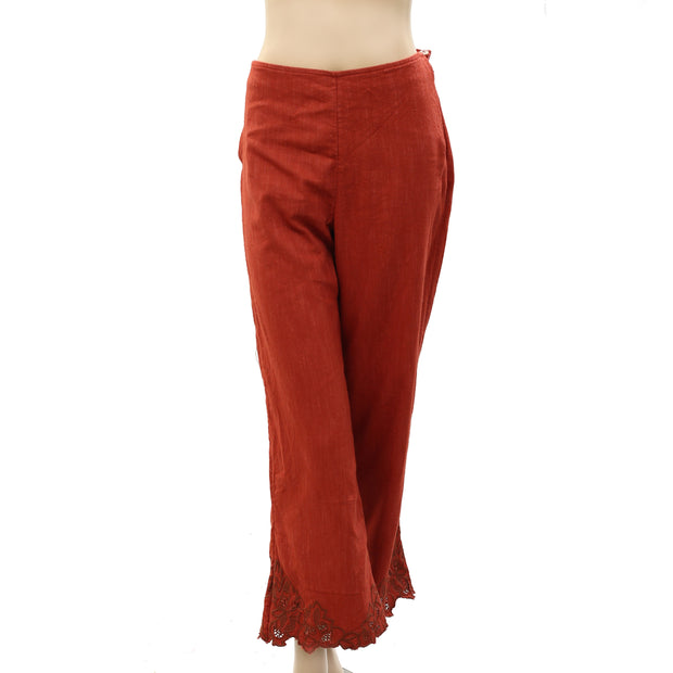 By Anthropologie Embroidered Pants XS